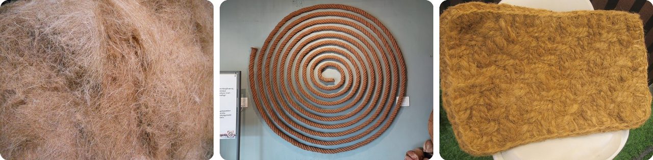 Coconut husk and coir