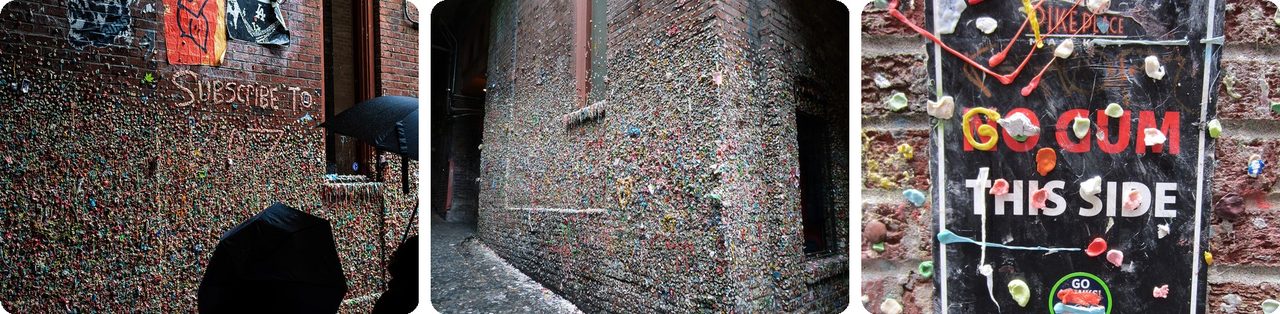 The Gum Wall in Post Alley, Seattle