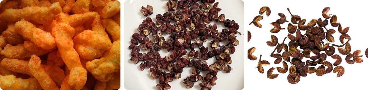 Cheetos puffs and Sichuan peppercorns